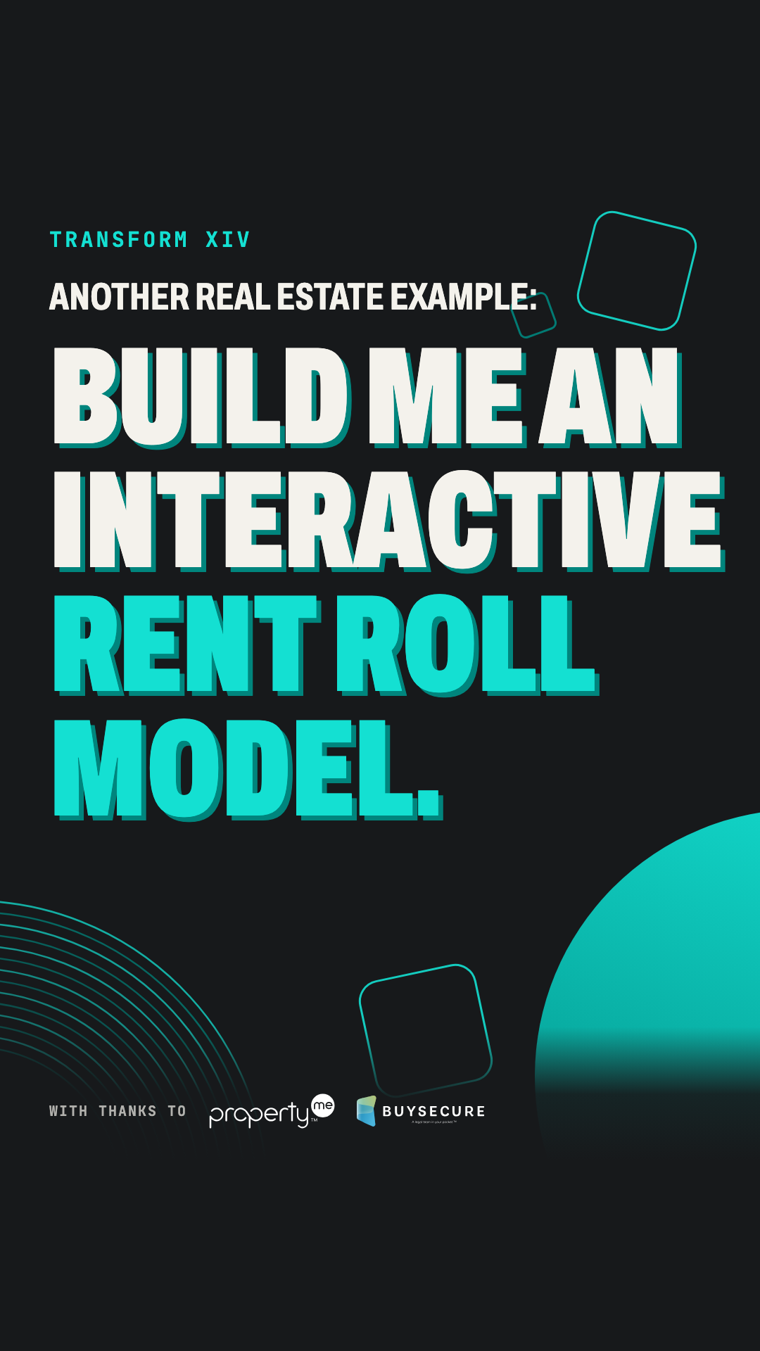 One rent roll, three ways to ask | Transform XIV